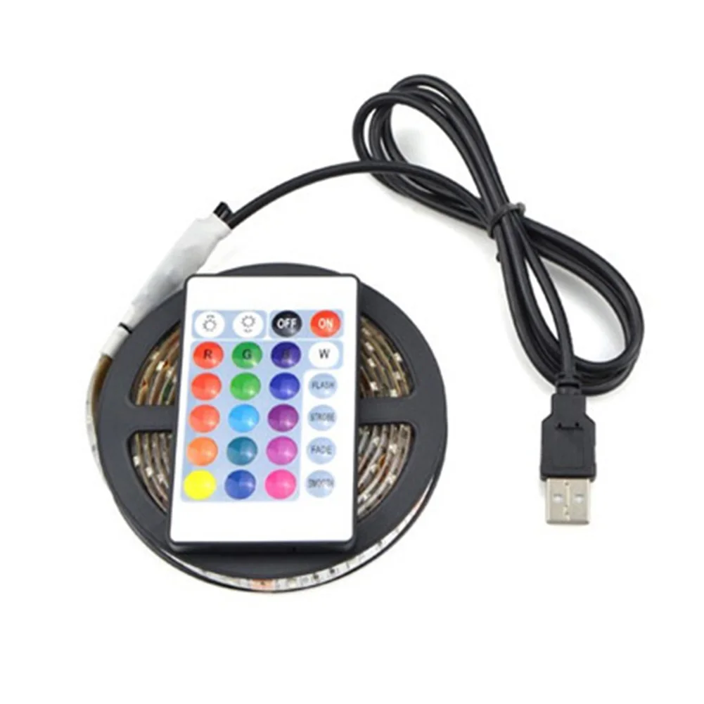 5050SMD Красочный светодиодный светильник 30 s пульт дистанционного управления USB
