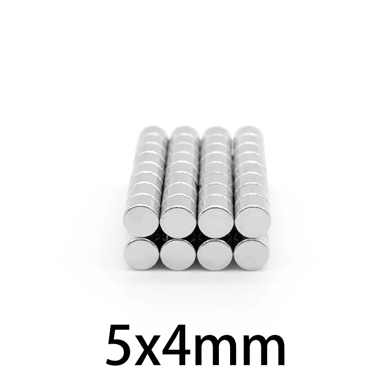 

50-800 pcs 5x4mm N35 magnet Strong Round Cylinder Neodymium Magnet 5mmx4mm Art Craft Connection 5*4mm