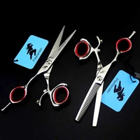 6 inch professional japan 440c rotating salon hairdressing scissors scissors barber haircut thinning shear hairdressing scissors