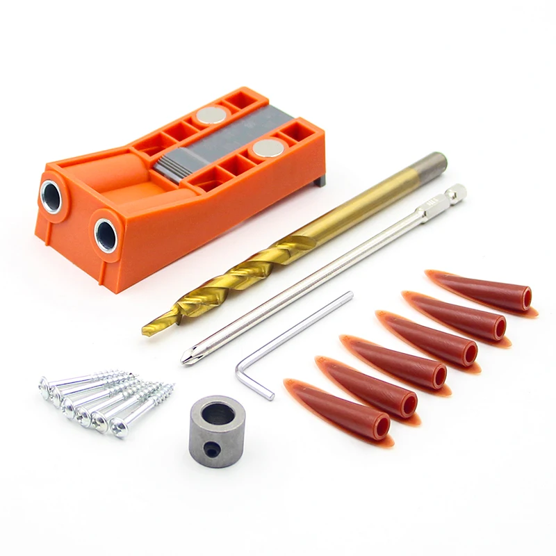 Набор пластиковых насадок для дюбеля система сверления Карманный отверстий