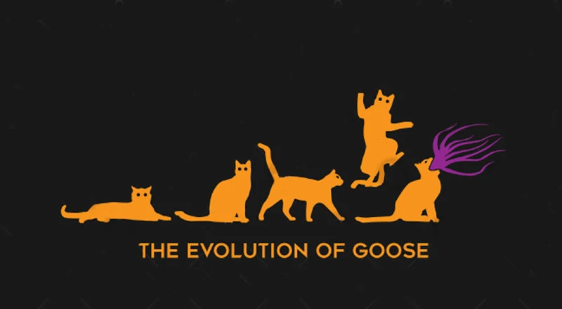 

Funny Design Goose Cat The Evolution of Goose Mens Gift T-Shirt. Summer Cotton Short Sleeve O-Neck Unisex T Shirt New S-3XL