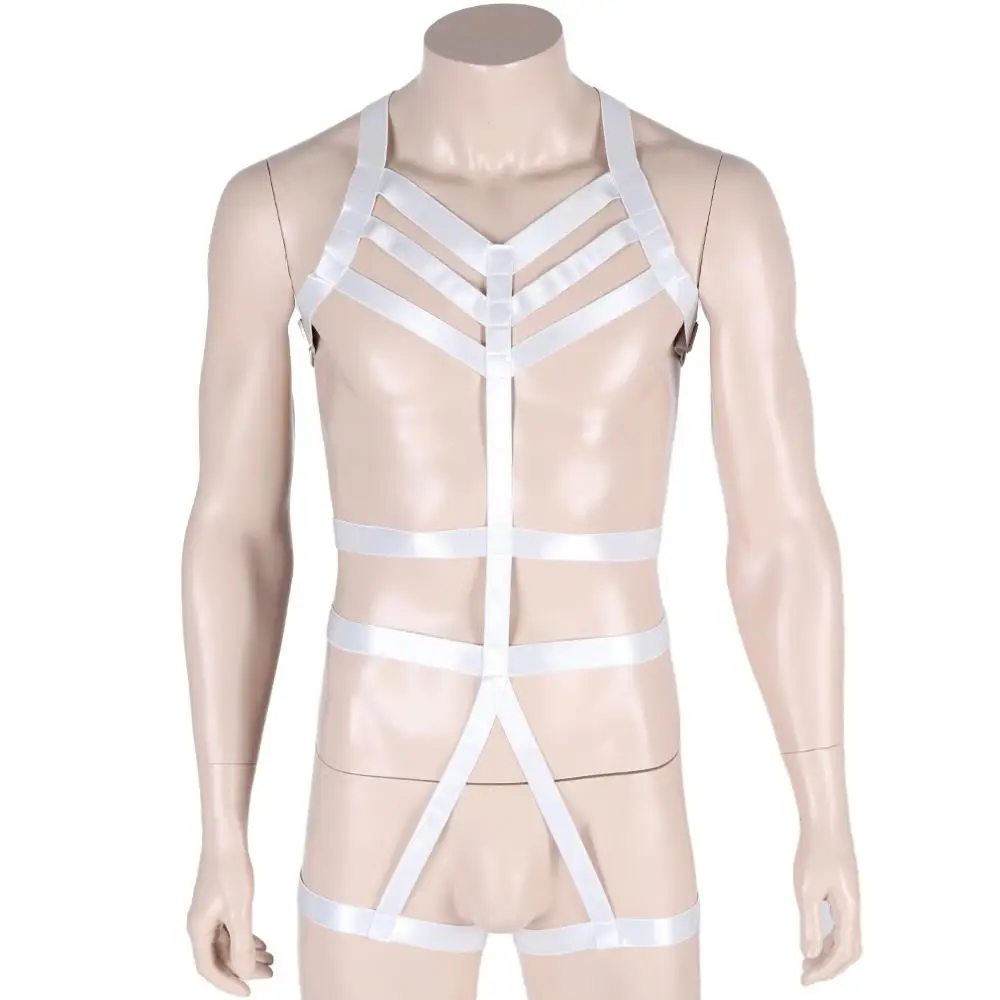 Ремни для сексуального нижнего белья ремень белый полный комплект клетка