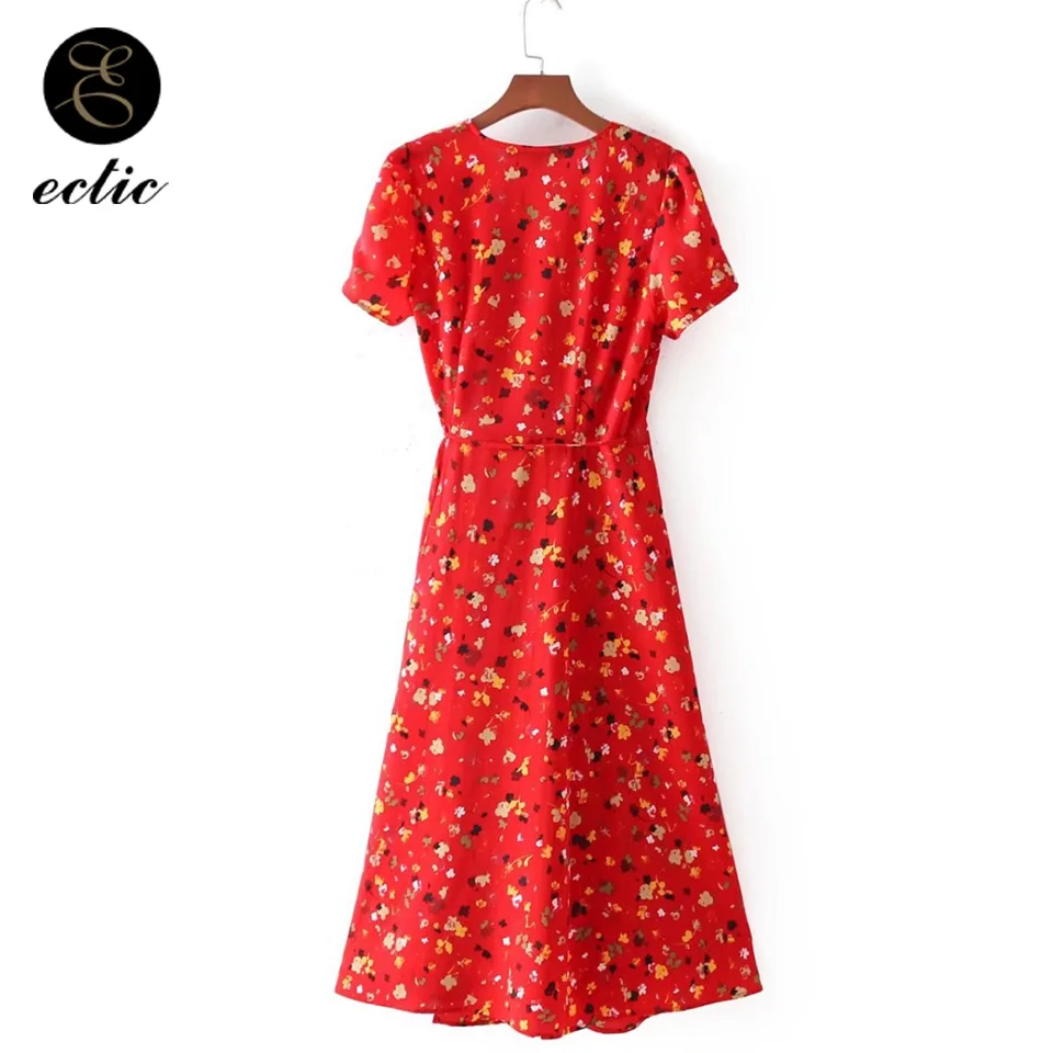 Женское шифоновое платье-трансформер Красное Платье макси с V-образным вырезом и