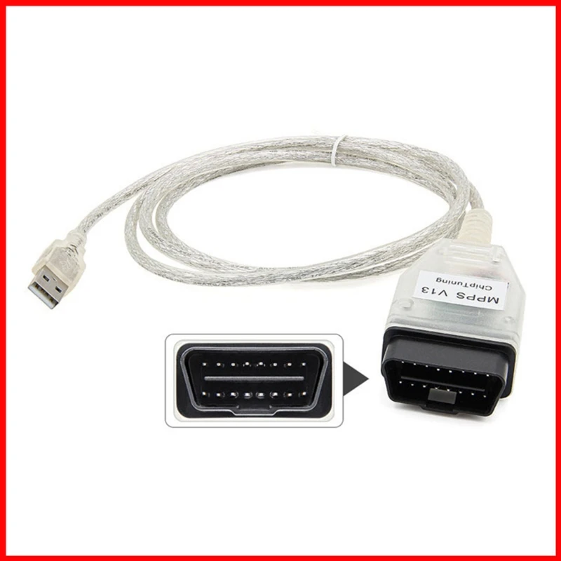 OBD2 MPPS V13.02 сканер диагностический инструмент кабель автомобильный ECU