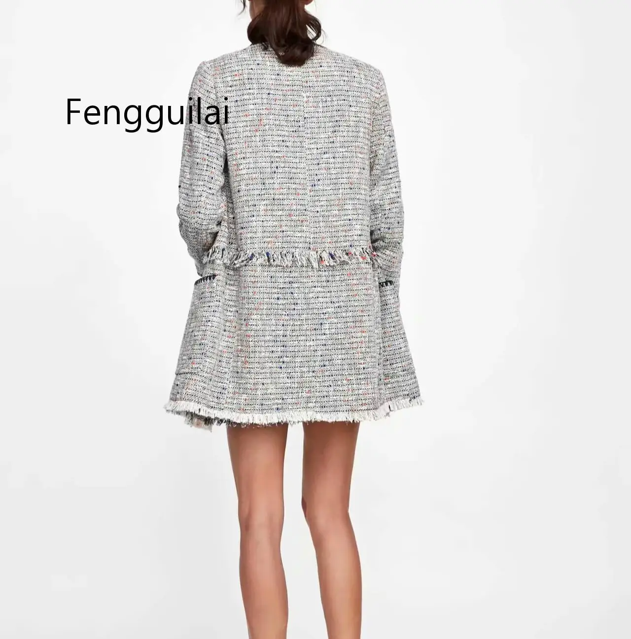 FENGGUILAI тонкий пиджак костюм 2019 осень зима новый продукт Краш цвет украшение