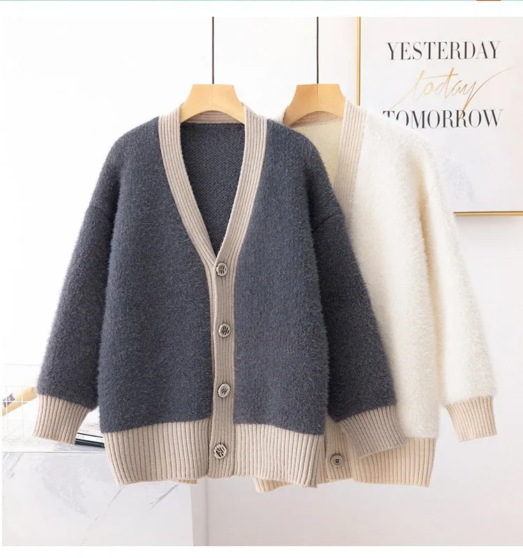Autumn Women Sweaters Cardigans 2019 Crochet Knitted Outerwear Sweater Casual Long Sleeve Open Stitch Loose cardigans women tops |