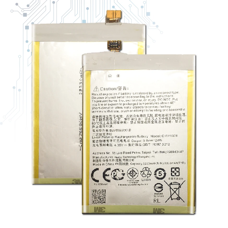Сменный аккумулятор ykaisin C11P1325 3330 мАч для телефона Asus ZenFone 6 ZenFone6 A601CG A600CG T00G