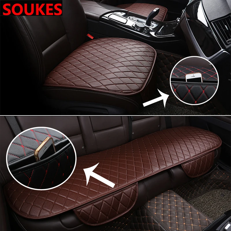 Кожаный чехол 3 в 1 на переднее сиденье автомобиля для Renault Megane 2 Duster VW Touran Passat B6 Golf 7