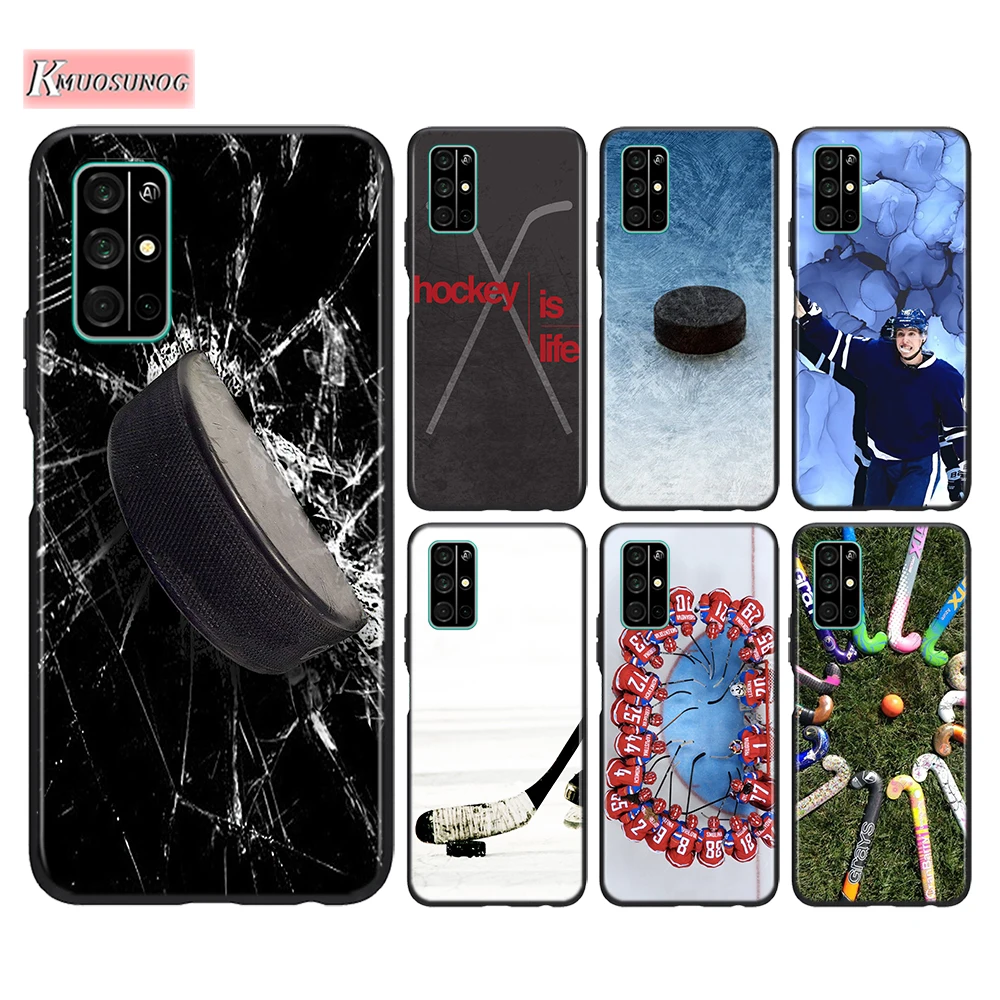 

Black Cover Hockey Sport for Huawei Honor 30 20S Pro 10i 9C 9A 9S 9X 8X 10 9 Lite 8 8A 7A Pro Lite Phone Case