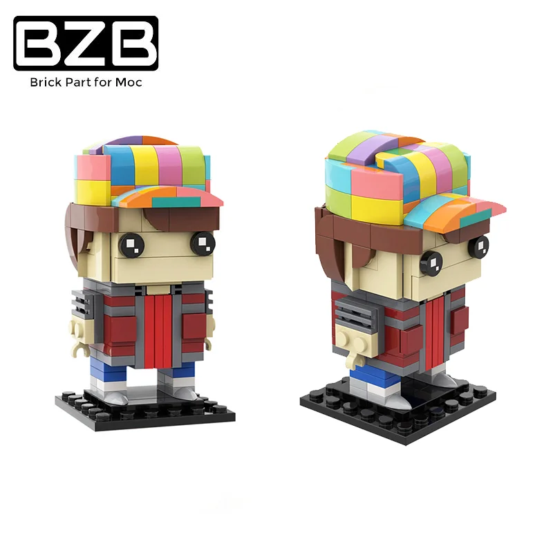 

BZB MOC Back to the Future 35791 Cartoon Character Martin Building Block Doll Model Decoration Kids Brain Game DIY Toy Best Gift