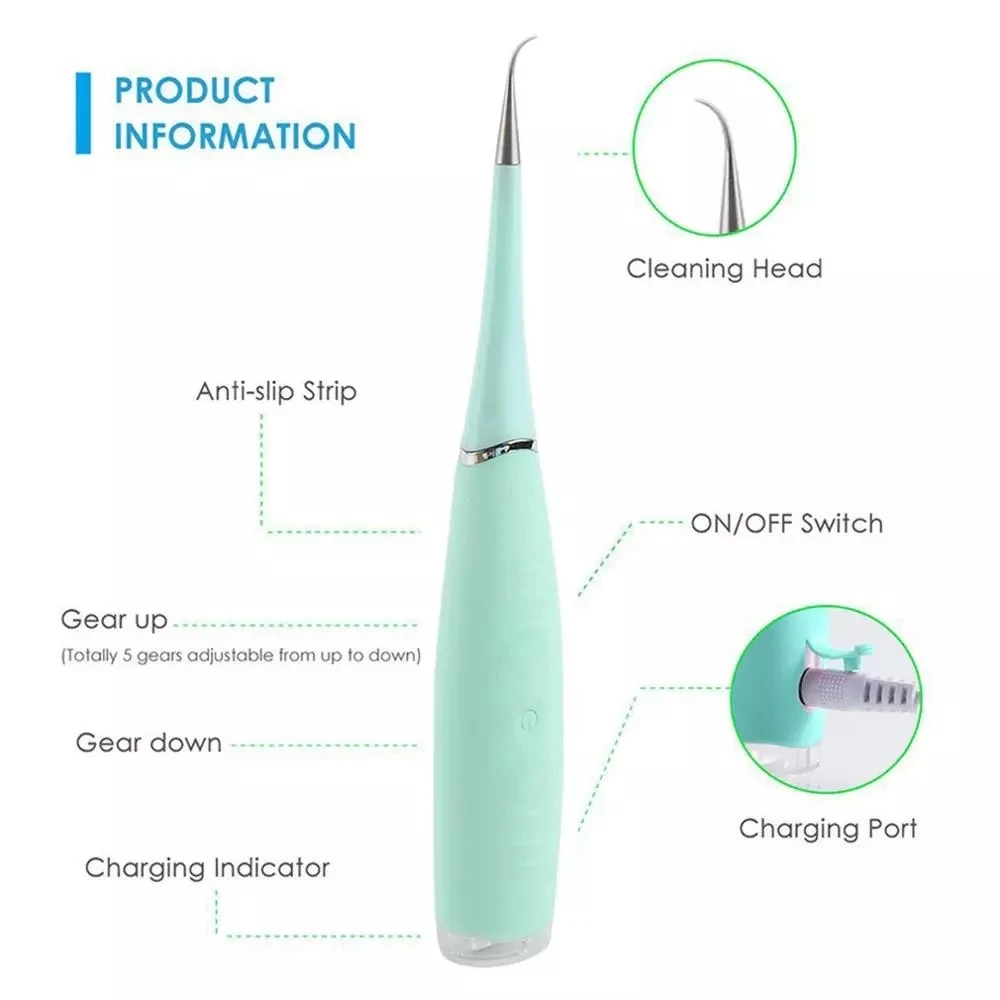 

Dentist Oral Hygiene Electric Sonic Washer Dental Scaler Tooth Calculus Remover Tooth Stains Tartar Tool USB Teeth Whitening