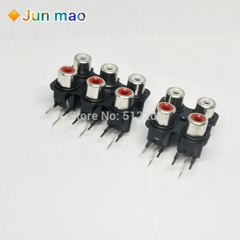 5 шт. 2/4/6 hole RCA мама стерео аудио разъем AV вход Разъем Lotus разрядное устройство