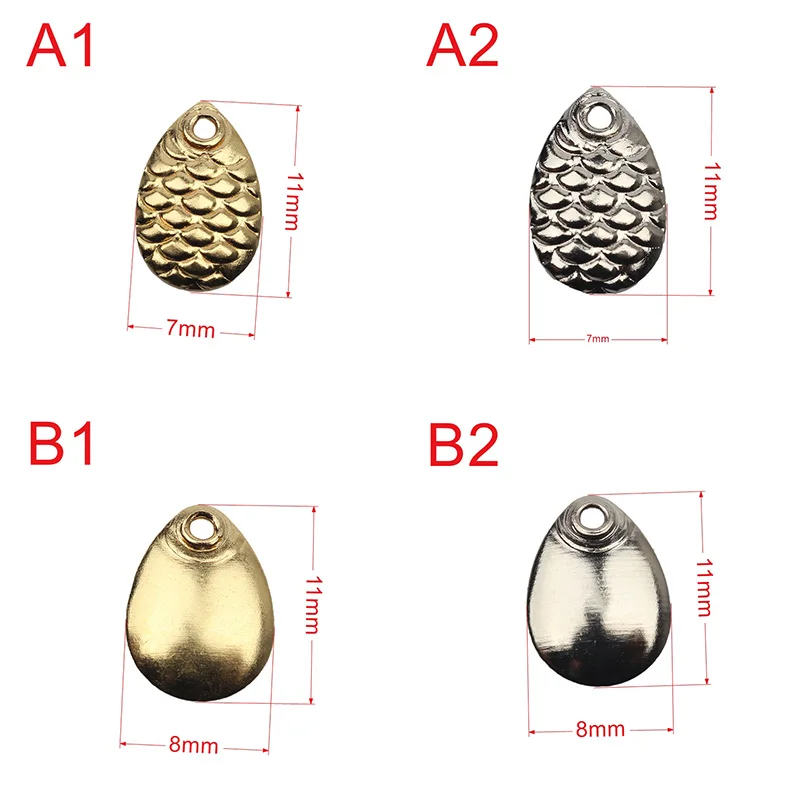 Rompin 50 шт./лот нахлыстовая рыбалка небольшой шум серебристый золотой