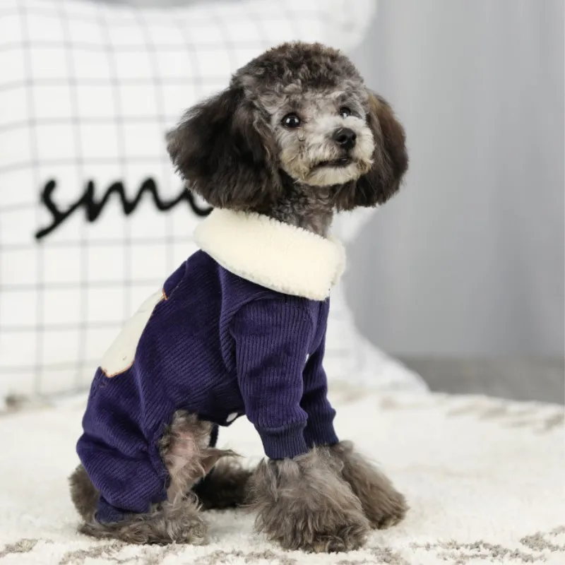Товары для домашних животных собак теплая зимняя модная одежда комбинезоны с