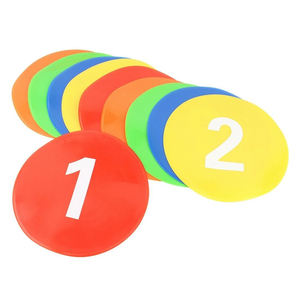 10 шт./компл. футбольное тренировочное оборудование знаки диски маркеры цифровые