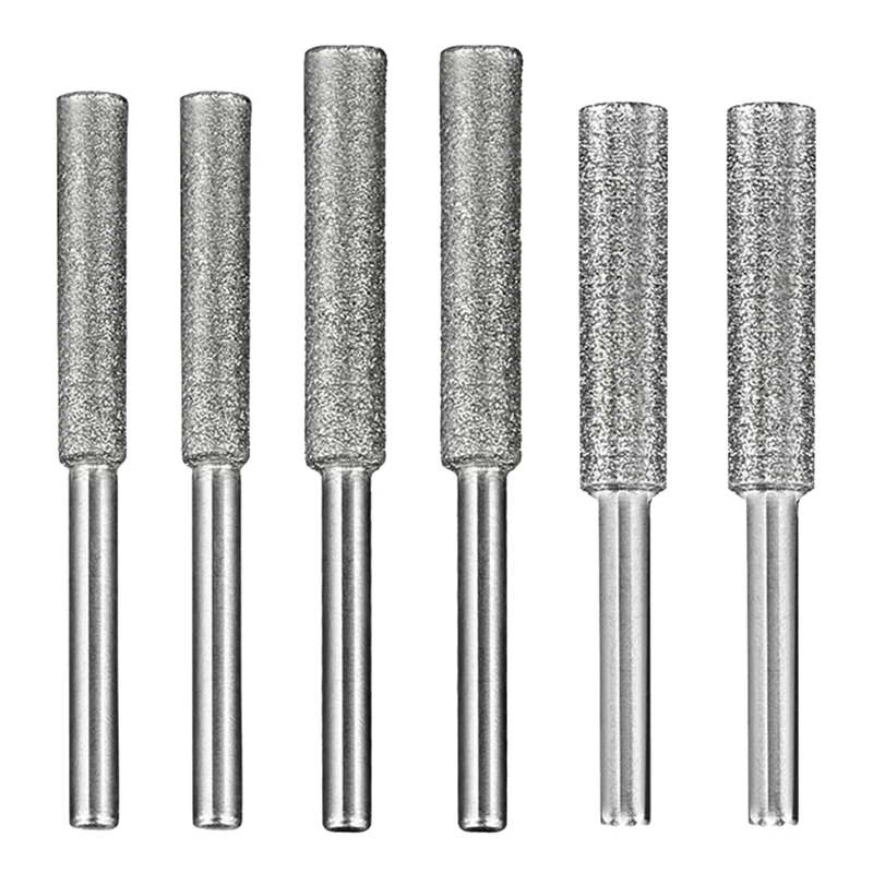 

30 Pieces Chainsaw Sharpener Stone Burr Grinding Stone File, Polishing Grinding Tool Grinding Bits, 4 mm/4.8mm/5.5mm