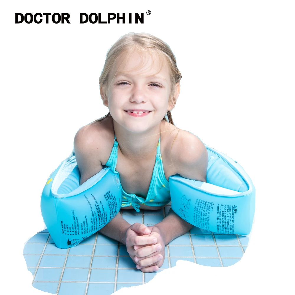 

Doctor Dolphin Swim Arm Bands, 7 Inch Inflatable Floats for Kids Toy, Mini Arm Floats for Swimming…