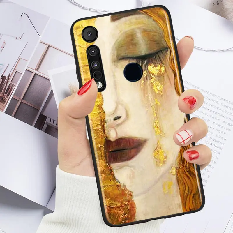 

Gustav Klimt's kiss For Motorola G9 G8 G Stylus Power One Fusion Hyper Edge E7 E6 5G Plus Play Lite Silicone Phone Case
