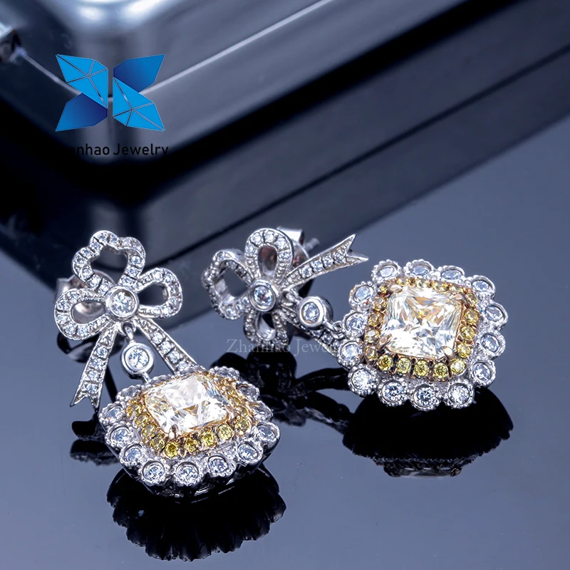 Ювелирные изделия Zhanhao жёлтые бриллианты имитация луковистой резки новейшие