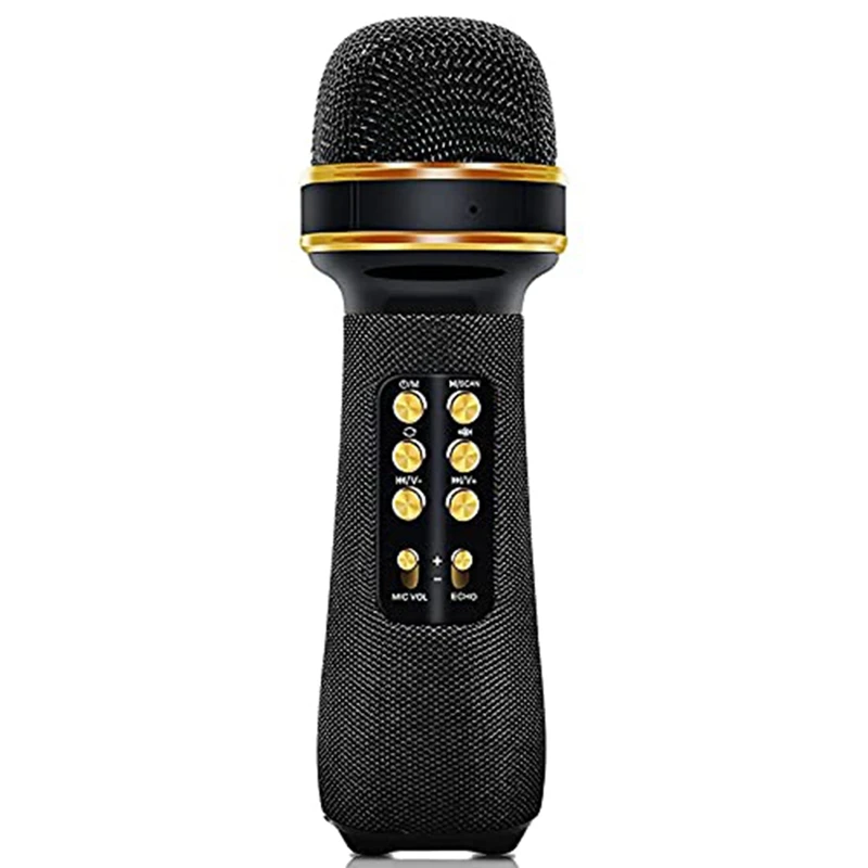 

Беспроводной Bluetooth микрофон для караоке, портативный микрофон для караоке 7 в 1, микрофон для пения