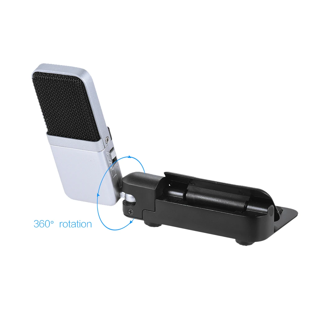 Портативный конденсаторный USB-микрофон Samson Go Mic SR350 для Mac ПК компьютера записи