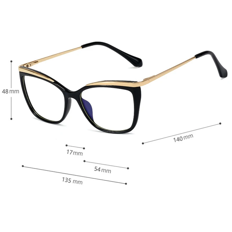 

Green Clear Frame Glasses Women Blue Light Transparent Spectacle Eyeglasses Frames Clear Lens Optical Spectacles Ladies