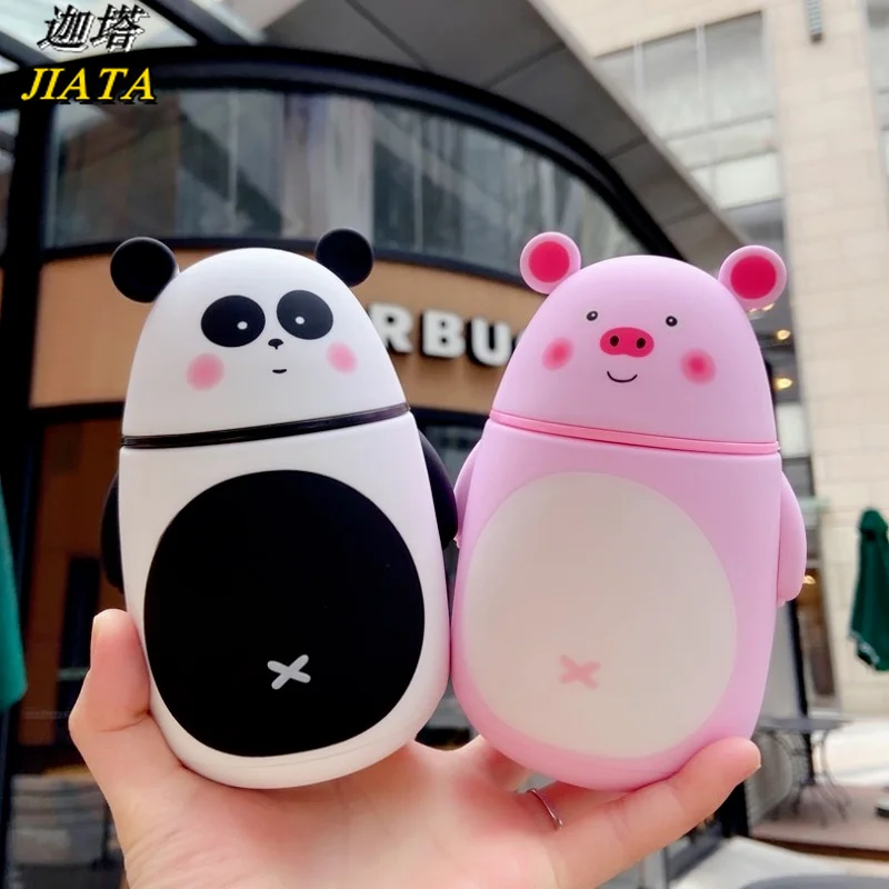 

Glass Water Cup Children's Cartoon Water Bottle Heat Insulation, Drop-proof and Scald-proof Portable Student Water Cup Glass