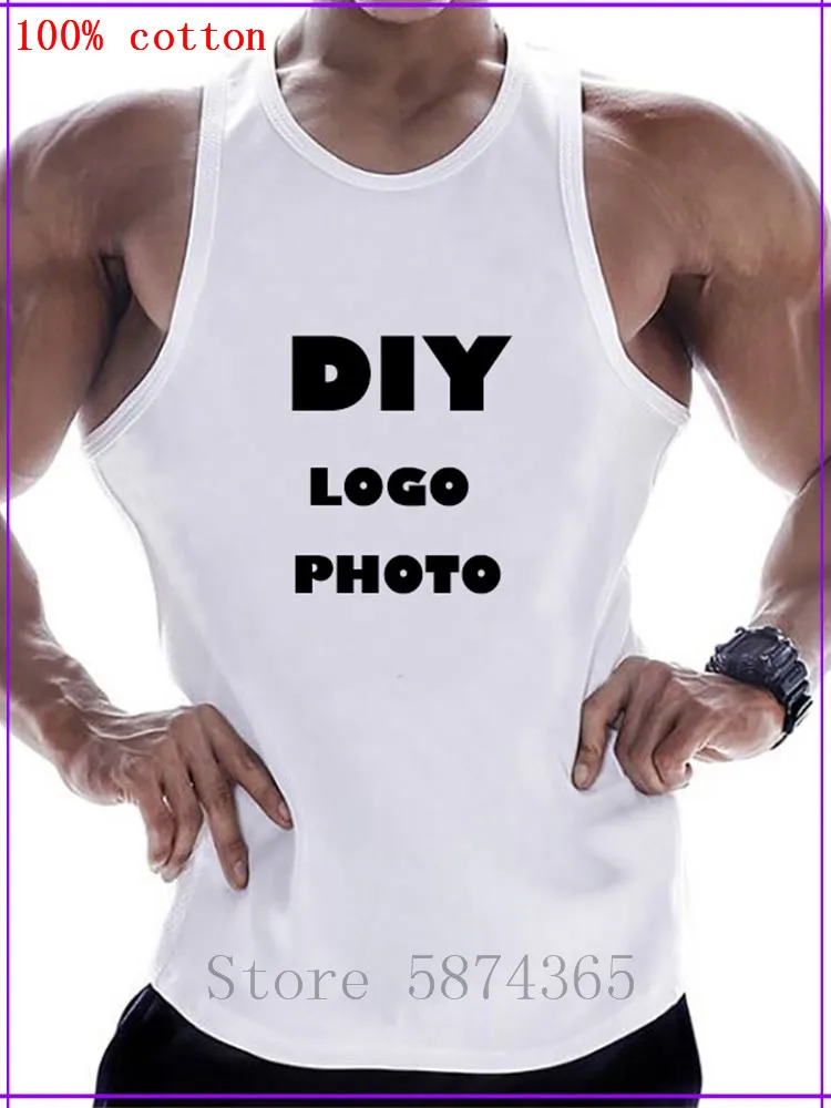 LSD Colored Molecule New fashion cotton sleeveless tank top men Fitness Bodybuilding workout gym vest fitness |