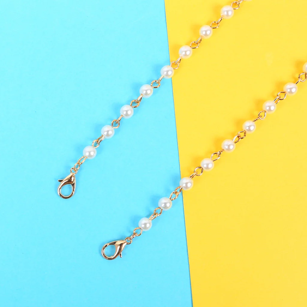 

New Fashion Sunglasses Chain Glasses Spectacles Pearl Decoration Vintage Chain Holder Cord Lanyard Necklace Eyewear Accessories