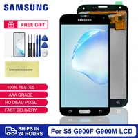 100 test tft for samsung galaxy s5 lcd display touch screen digitizer for samsung s5 display g900m g900f lcd screen replacement