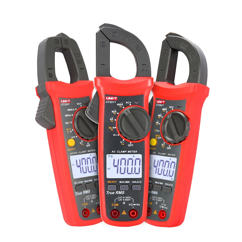 

Digital Clamp Meter UT203+ UT204+ AC/DC Current Current Tester 400-600A True RMS Clamp Multimeter Resistance Voltage Frequency