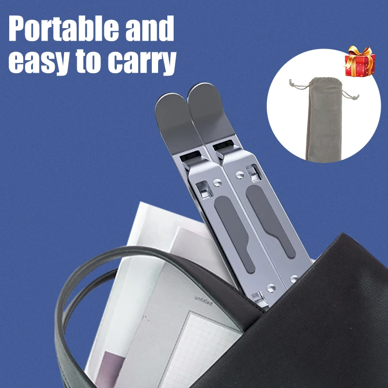 foldable laptop stand aluminium notebook stand portable laptop holder tablet stand computer support for macbook air pro ipad free global shipping