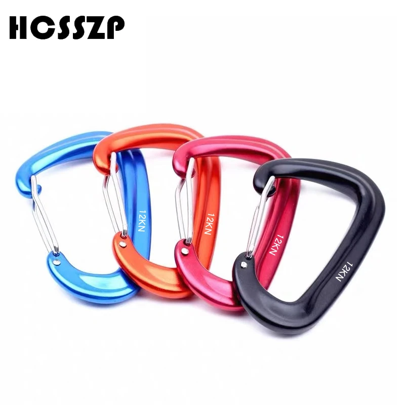 12KN авиационный алюминиевый открытый карабин гамак Пружинная Застежка