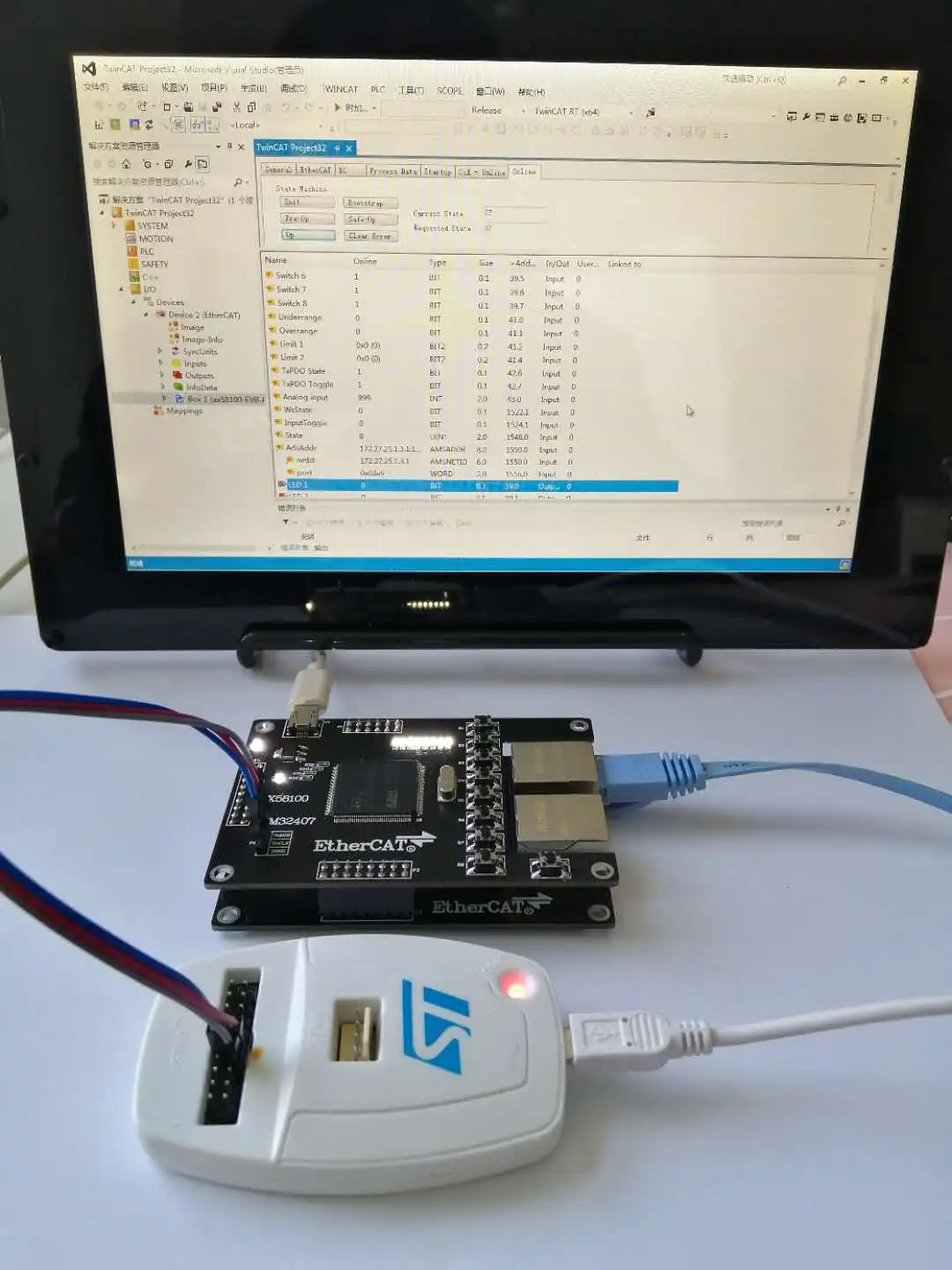 EtherCAT Slave AX58100 макетная плата STM32F407ZGT6 SPI/FSMC коммуникация|Запчасти для кондиционера|
