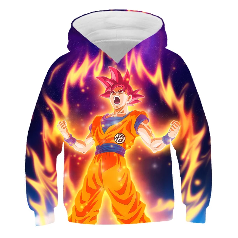 

Anime Sweatshirt 4 7 9-14Years Kids Hoodies Anime Clothes Goku Tops Hoodie Boy/Girl's Long Sleeve Child Tracksuit Baby Clothing