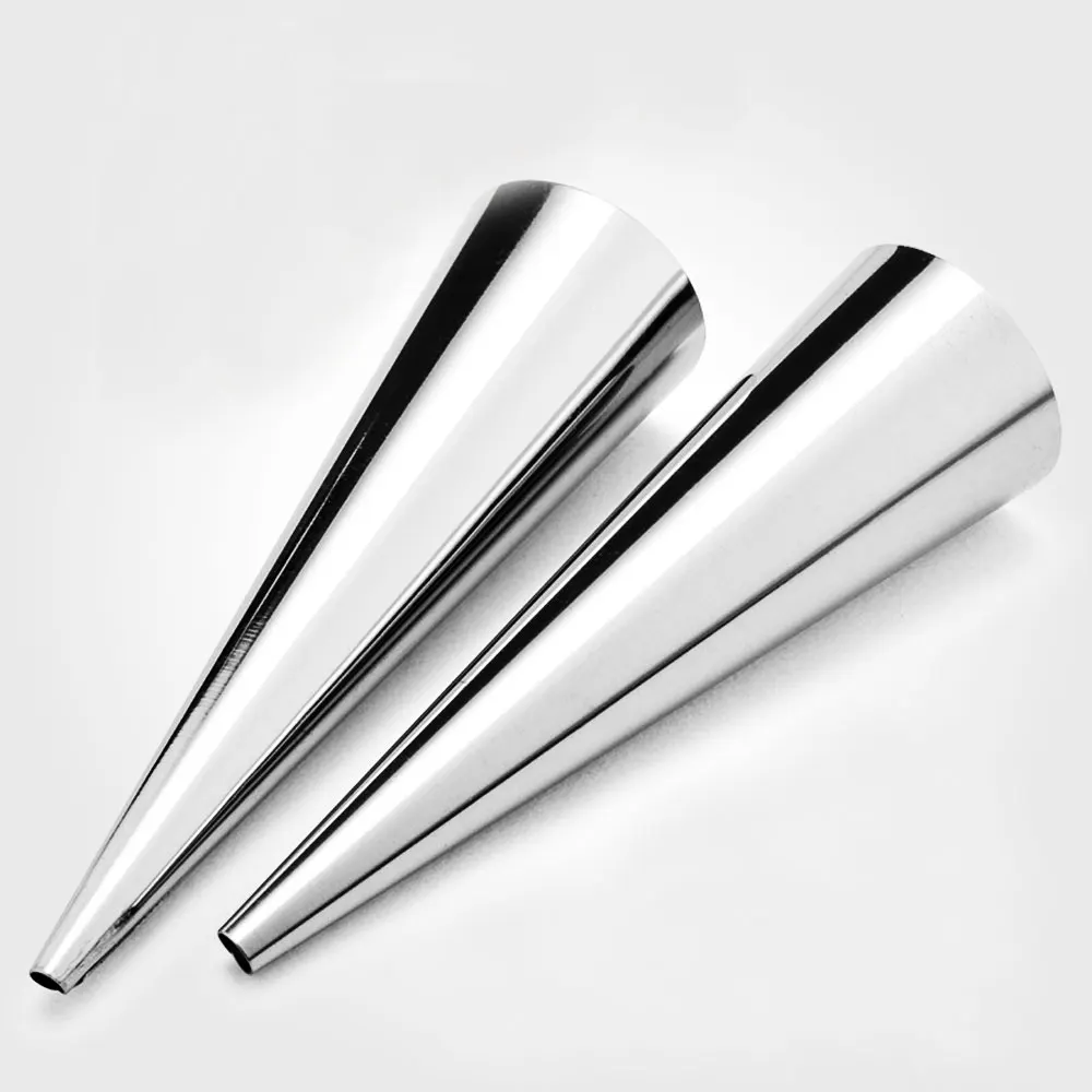 2 шт. нержавеющая сталь антипригарная труба хлеб Датская трубка Кондитерская