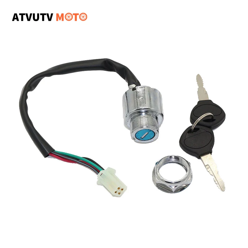 

Motorcycle 4 Wire Pin Ignition Key Switch For 50cc 90cc 110cc 125cc 250cc Go Kart ATV Quad Dirt Bike Scooter