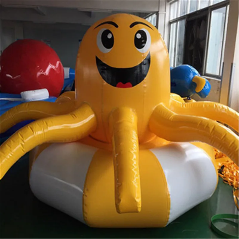 3m Inflatable Octopus Ocean theme with Blower Lovely Squid Balloon Swimming Pool Mat Water Park Play Equipment | Спорт и развлечения