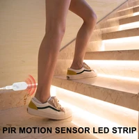 motion sensor night light led pir closet light strip usb wireless cabinet led lamp tape 2835 smd wardrobe stairs led lighting