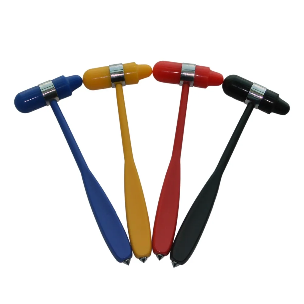 

1Pc Medical Healthy Check Rubber Massage Hammer Neurological Percussion Reflex Hammer Nail Reflex Hammer Color Multi