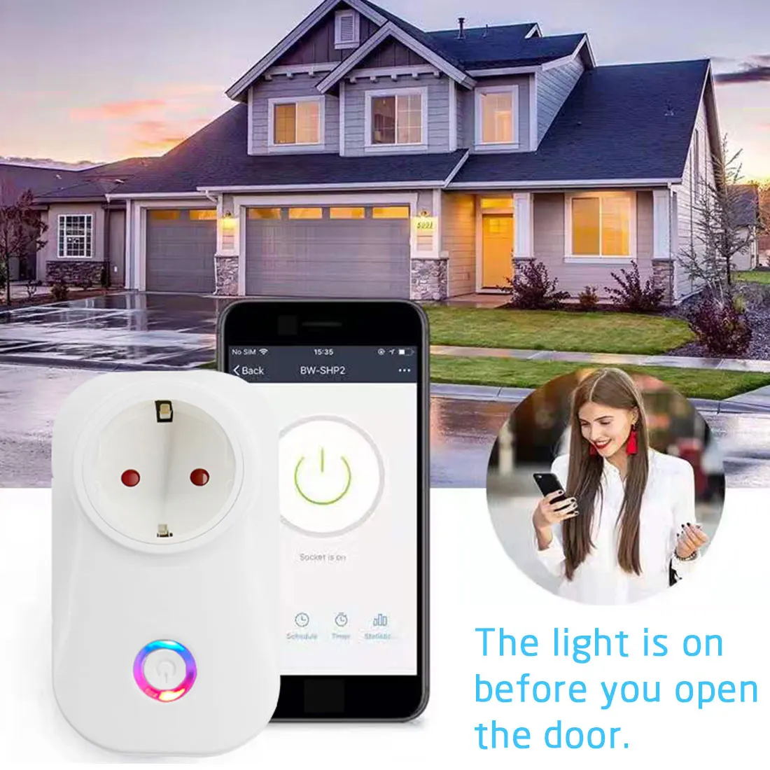 

Sonoff S26 Socket WiFi Smart Wireless Plug Power Socket US/EU/UK eWeLink Remote Control Switch Work with Alexa Google Assistant