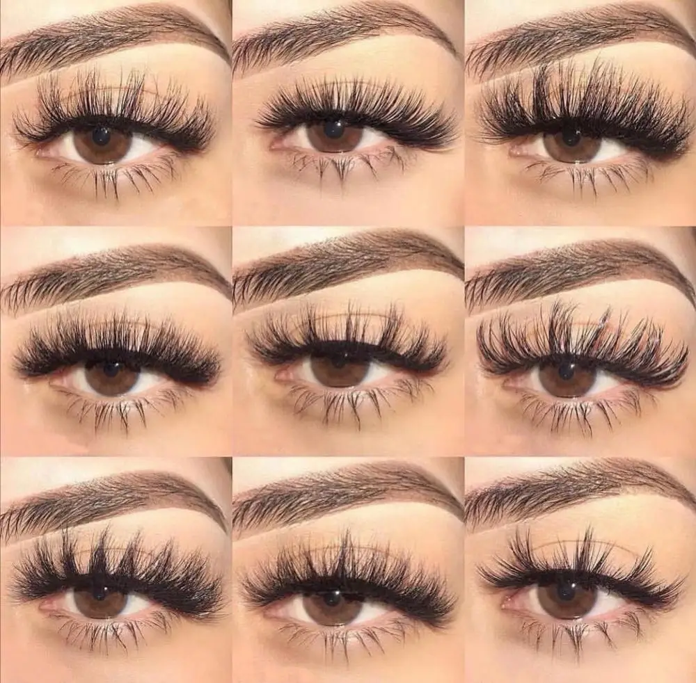 Ресницы норковые ресницы крест накрест пряди безжалостные 3D 25 мм мягкие