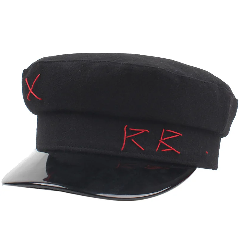 USPOP 2019 зимняя новая женская Шерстяная кепка женские Лоскутные кепки newsboy мужские