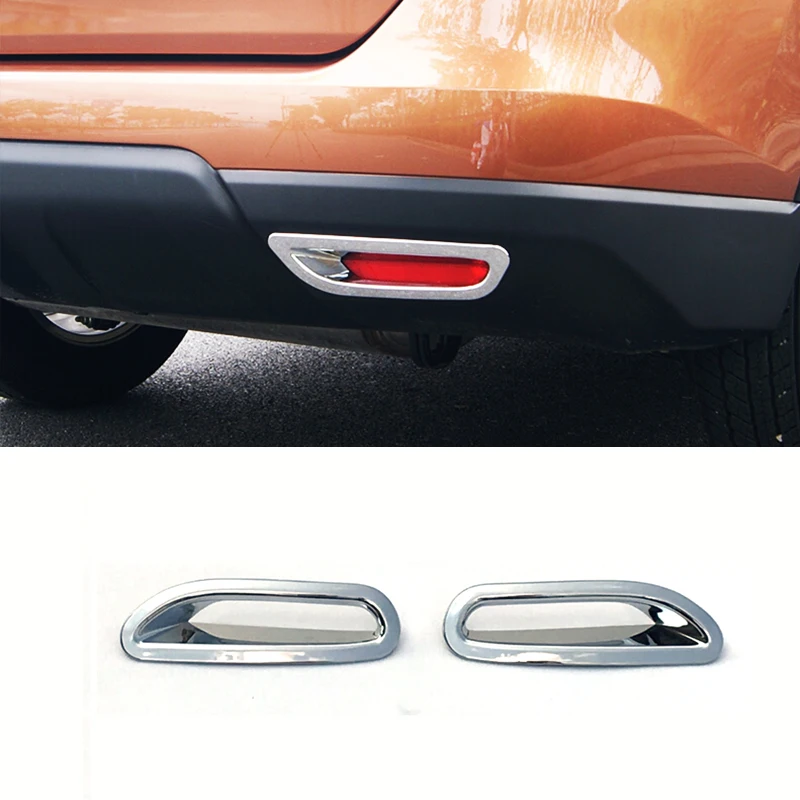 

ABS Chrome For Nissan x-Trail T32 Rogue 2014-2020 accessories Car rear fog lampshade frame Cover Trim Sticker car styling 2pcs