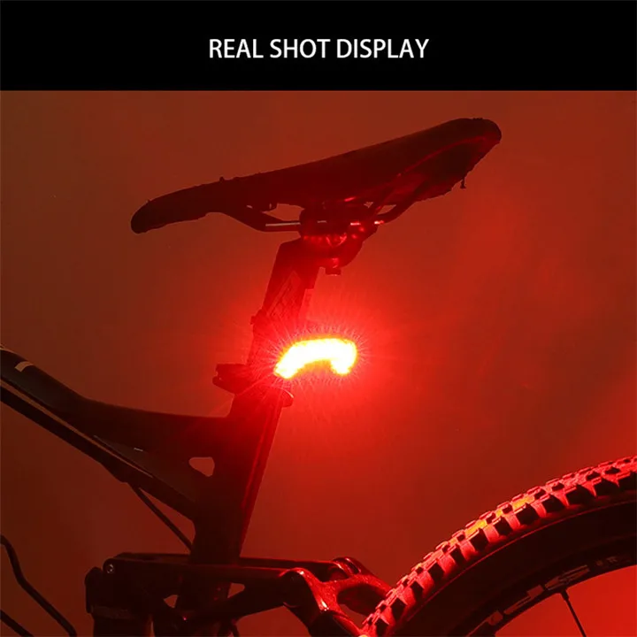 Велосипедный задний светильник для верховой езды с поворотным сигналом USB