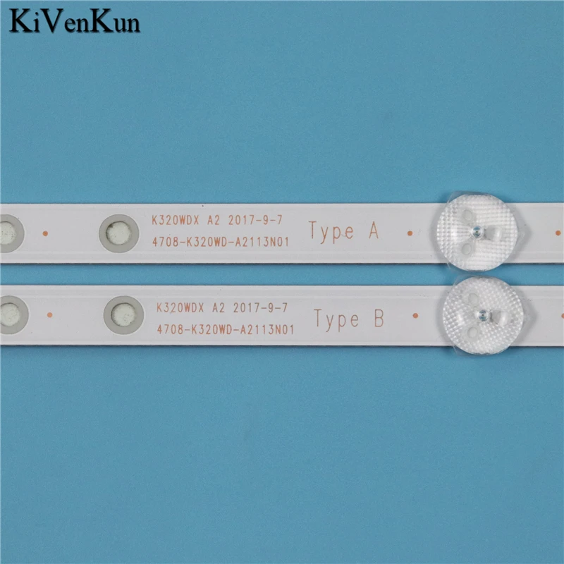 582mm TV Lamps Kit LED Backlight Strips For Romsat 32HSK1810T2 Bars K320WDX A1 Bands Rulers 4708-K320WD-A2113N01 A2113N11 AB - купить по