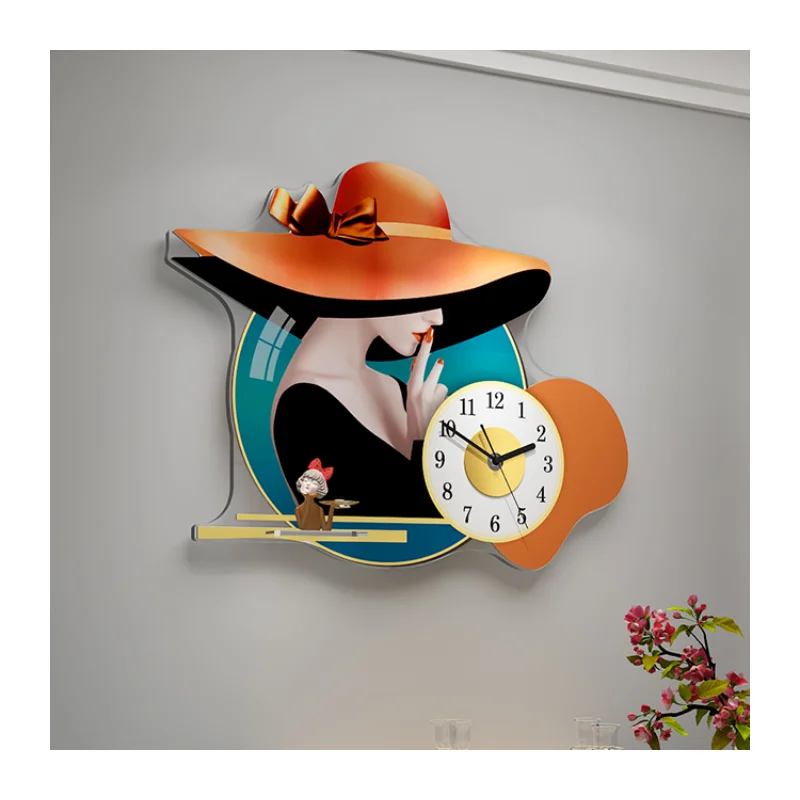 Acrylic Personality Home Wall Clock Nordic Diy Diamond Painting Clocks Metal Led Multifunctional Mirror Clock Digital Habitacion