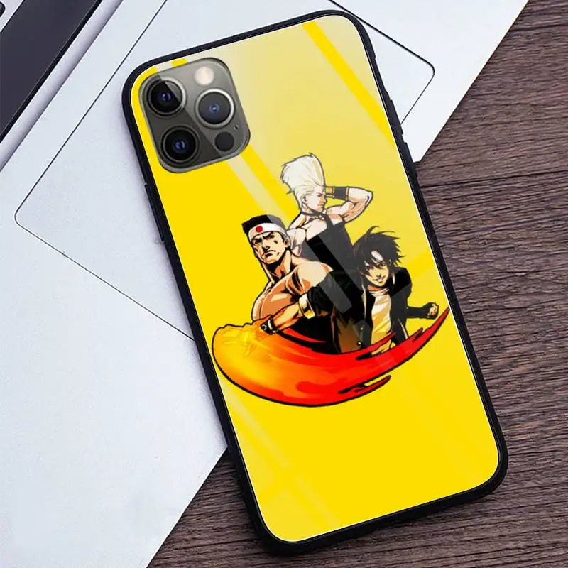 

King of Fighters Fighting Game Phone Cases Tempered Glass For iPhone 12 Pro Max Mini 11 Pro XR XS MAX 8 X 7 6S 6 Plus SE case