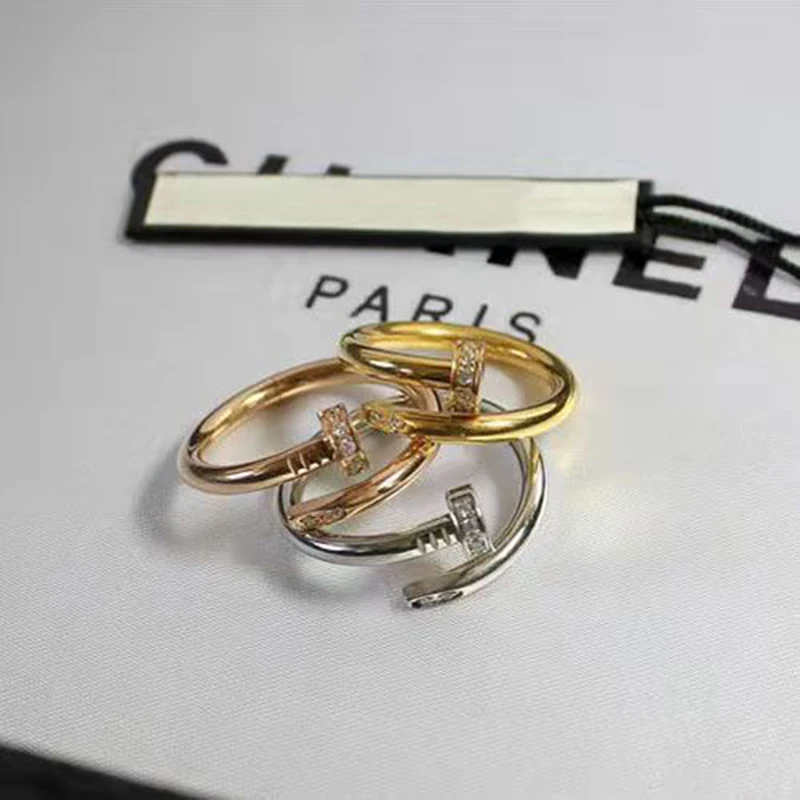 

2021 Trend 100% S925 Rings De Prata Esterlina Para Homem E Mulher Com Caixa