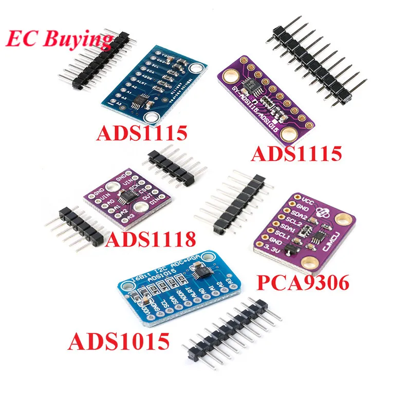 16 бит I2C IIC ADS1115 ADS1015 ADS1118 модуль преобразователя PCA9306 ADC плата для Arduino RPi усилитель